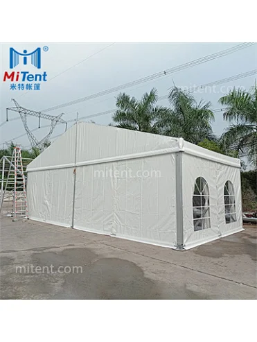 Aluminum White PVC Party Tent 10x10m with Lining and Curtains