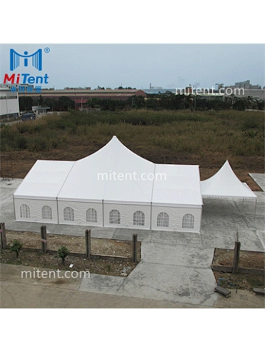 15x20m High Peak Wedding Anniversary Party Tent with Pagoda Entrance