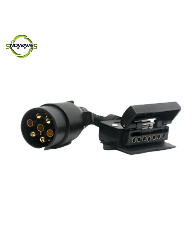 4 way flat to 7 way round adapter