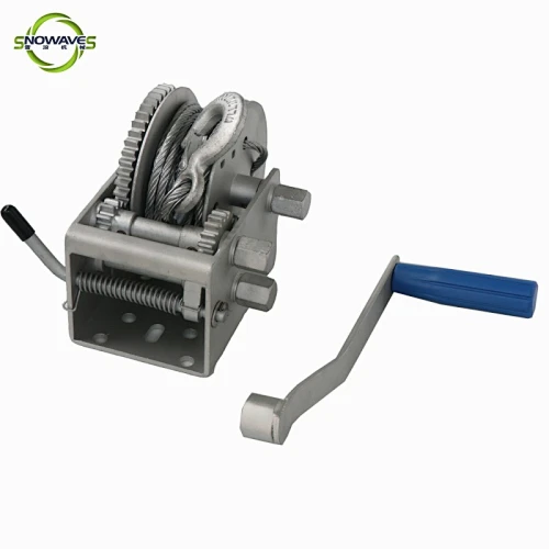 Hand Winch Pulley 2000lbs (Wire Rope) Active Handle