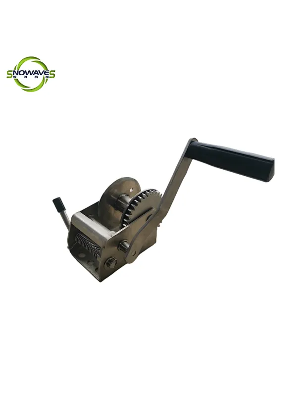 manual winch with brake
