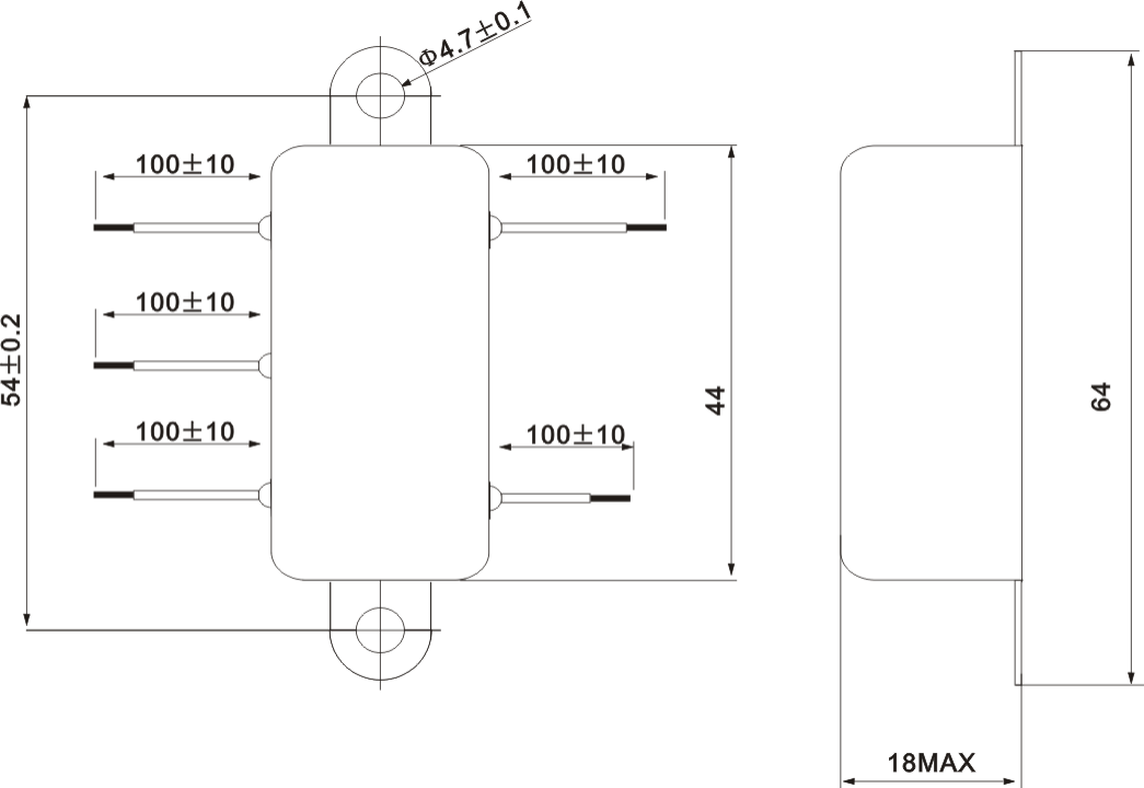 DAA2 Line Interface EMI filter