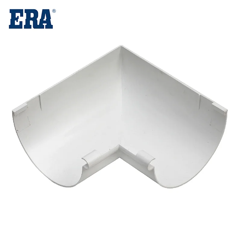 ERA BRAND PVC ANGLE CONNECTOR RIGHT, PVC GUTTERS AND FITTINGS
