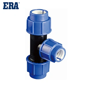 ERA PN16 PN10 PP Compression Fitting  Reducing tee For Irrigation