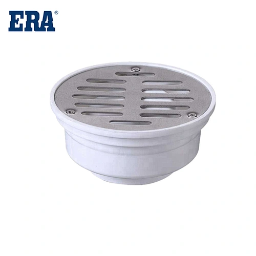 ERA BRAND PVC PIPE SYSTEM DRAINAGE FITTING PP UNIVERSAL FLOOR DRAIN,WITH SS COVER FOR BS1329 BS1401 STANDARD