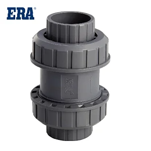 ERA pvc UBC02 PVC TRUE UNION BALL CHECK VALVE made in china Plastic Union Valve