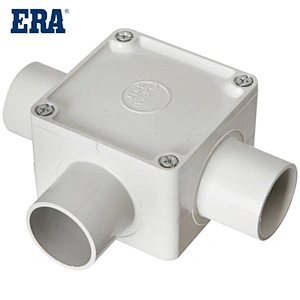 ERA BRAND PVC-U SQUARE JUNCTION BOX WITH 3WAY, AS/NZS 2053 STANDARD PVC-U INSULATING ELECTRICAL PIPE AND FITTINGS