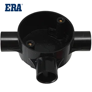 ERA BRAND PVC TEE-3, PVC-U INSULATING ELECTRICAL PIPES AND FITTINGS FOR BS EN 61386-21 STANDARD