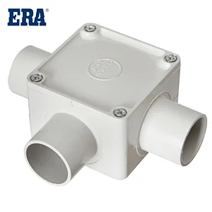 ERA BRAND PVC-U SQUARE JUNCTION BOX WITH 4WAY, AS/NZS 2053 STANDARD PVC-U INSULATING ELECTRICAL PIPE AND FITTINGS