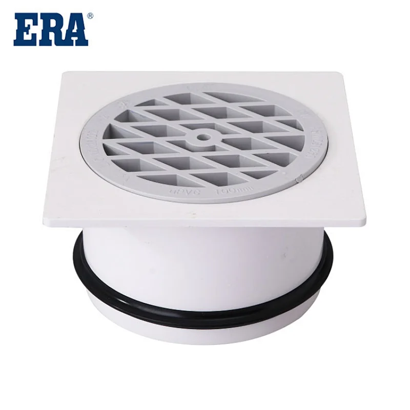 ERA BRAND PVC DWV FITTINGS SQUARE FLOOR DRAIN, AS/NZS1260 STANDARD FITTING