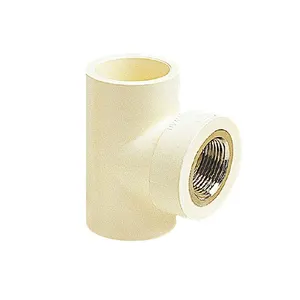 CPVC TEE 90­° ADAPTOR WITH BRASS INSERT,DIN STANDARD PRESSURE PIPES AND FITTINGS