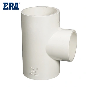 ERA DVGW PN10 ISO1452 ERA PVC Pipe Fittings Reducing Tee with DVGW Certificate