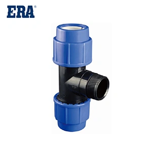 ERA PP Compression Fittings irrigation pipe fittings male thread tee atlas Pressure Fittings