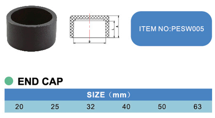 What is a pipe end cap used for?