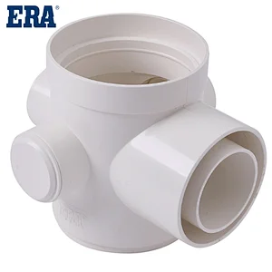 ERA BRAND PVC PIPE SYSTEM DRAINAGE FITTING NEW JIS FLOOR DRAIN(with three plugs) FOR BS1329 BS1401 STANDARD