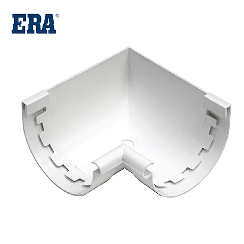 ERA BRAND PVC GUTTERS ACCESSORY ANGLE CONNECTOR RIGHT,PVC GUTTERS AND FITTINGS