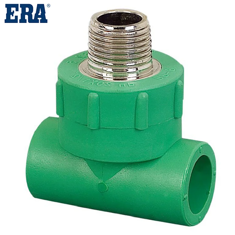 ERA BRAND PPR MALE THREAD TEE, DIN8077/8088 STANDARD PPR FITTINGS AND VALVES