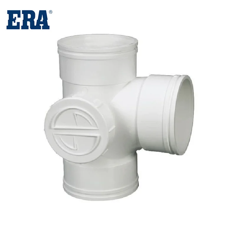 ERA BRAND PVC PIPE SYSTEM DRAINAGE FITTINGS TEE WITH SIDE PORT FOR BS1329 BS1401 STANDARD