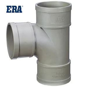ERA PVC PIPE SYSTEM DRAINAGE FITTINGS REDUCING DOWNSTREAM TEE FOR BS1329 BS1401 STANDARD