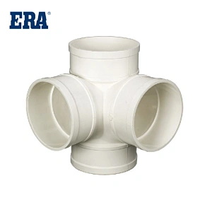 ERA BRAND PVC PIPE SYSTEM DRAINAGE FITTINGS CUBIC CROSS DIN FOR BS1329 BS1401 STANDARD