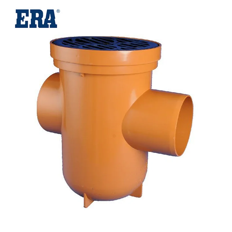 ERA BRAND PVC PIPE SYSTEM DRAINAGE FITTINGS PIPE FLOOR TRAP TYPE II FOR BS1329 BS1401 STANDARD