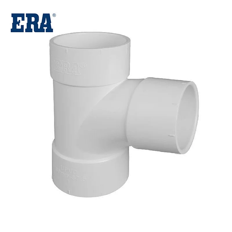 ERA BRAND PVC PIPE SYSTEM DRAINAGE FITTING STRAIGHT TEE FOR BS1329 BS1401 STANDARD