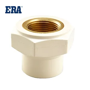 ERA BRAND CPVC FITTINGS FEMALE ADAPTOR WITH BRASS INSERT,DIN STANDARD PRESSURE PIPES AND FITTINGS