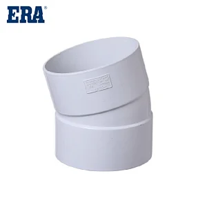 ERA BRAND PVC DWV FITTINGS 15° BEND, AS/NZS1260 STANDARD FITTINGS