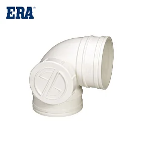 ERA BRAND PVC PIPE SYSTEM DRAINAGE FITTINGS 90° ELBOW WITH SIDE PORT FOR BS1329 BS1401 STANDARD