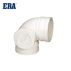 ERA BRAND PVC PIPE SYSTEM DRAINAGE FITTINGS 90° ELBOW WITH SIDE PORT FOR BS1329 BS1401 STANDARD