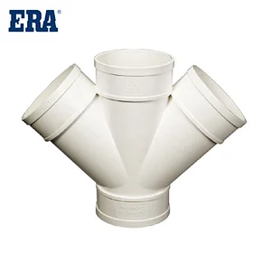 ERA BRAND PVC PIPE SYSTEM DRAINAGE FITTINGS SKEW CROSS DIN FOR BS1329 BS1401 STANDARD
