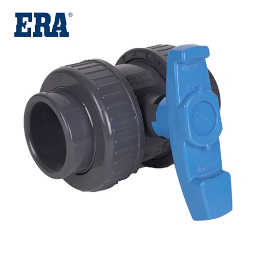 ERA High quality newest plastic drawing blue handle II PVC True Union Ball Valve