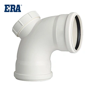 ERA BRAND PVC DOOR ELBOW WITH RUBBER, EN1401 EN1329 STANDARD PVC DRAINAGE FITTINGS