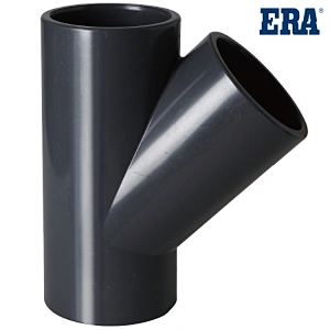 ERA Brand DVGW CERTIFICATED PVC Water supply Pressure Pipes and Fittings Standard  ISO1452 PN10 Skew Tee