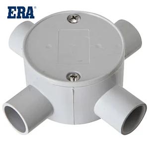 ERA BRAND PVC-U SHALLOW JUNCTION BOX 4WAY,AS/NZS 2053 STANDARD PVC-U INSULATING ELECTRICAL PIPE AND FITTINGS