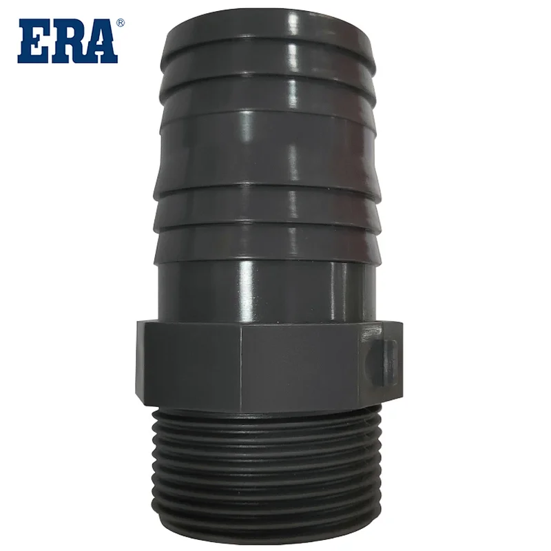 ERA Brand PVC Pressure Pipes and Fittings DIN ISO1452 PN10 Male Hose connector With DVGW Certificate