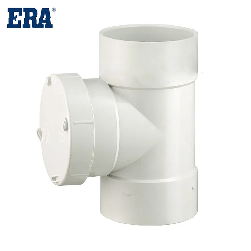 ERA BRAND PVC DWV FITTINGS INSPECTION TEST OPENING WITH ONE SOCKET THREAD F/F, AS/NZS1260 STANDARD FITTINGS