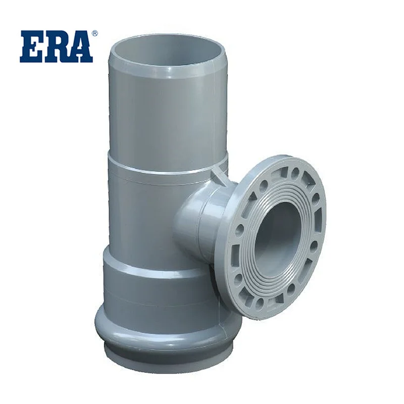 ERA BRAND PPVC FITTINGS ONE FAUCET ONE FLANGE ONE INSERT REDUCING TEE,PVC PRESSURE FITTINGS WITH GASKET