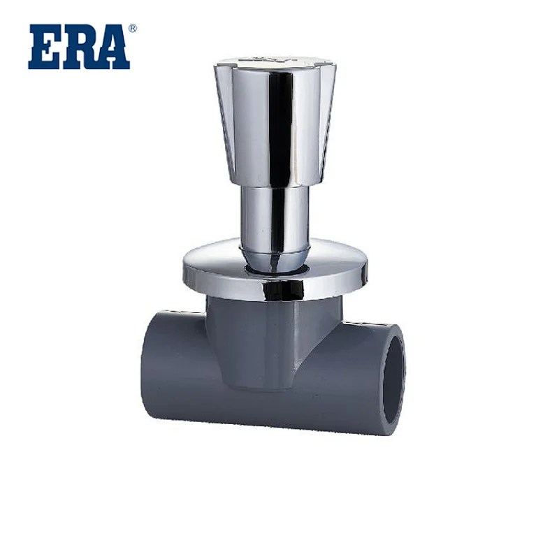 ERA PVC/UPVC/Pressure Pipe fittings NSF Certificate SCH80 Stop Valve Type II with Professional China Plastic Manufacturer