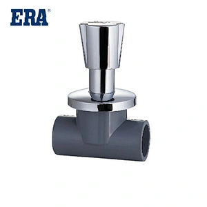ERA PVC/UPVC/Pressure Pipe fittings NSF Certificate SCH80 Stop Valve Type II with Professional China Plastic Manufacturer