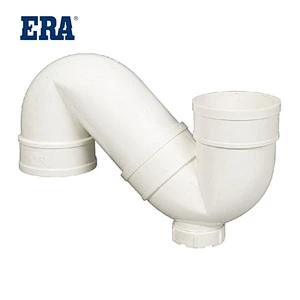 ERA BRAND PVC PIPE SYSTEM DRAINAGE FITTINGS S-TRAP DIN FOR BS1329 BS1401 STANDARD