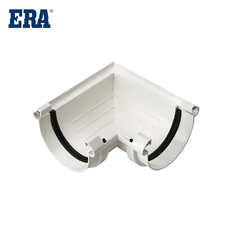ERA BRAND PVC GUTTERS ANGLE CONNECTOR  WITH GASKET, PVC GUTTERS AND FITTINGS