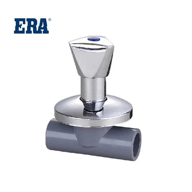PVC Pipe Fitting Schedule 80 PVC Stop Valve Type I,ERA BRAND,ASTM F439 STANDARD