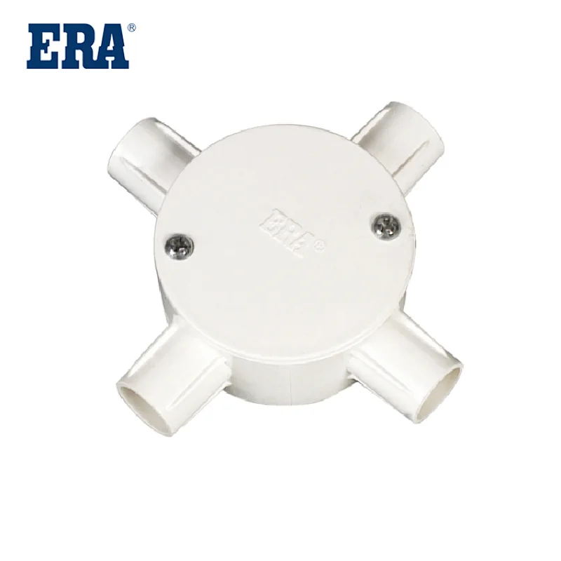 ERA BRAND PVC FOUR WAY CIRCULAR BOX, ELECTRIC CONDUITS AND FITTINGS,PVC-U ELECTRIC PIPES AND FITTINGS