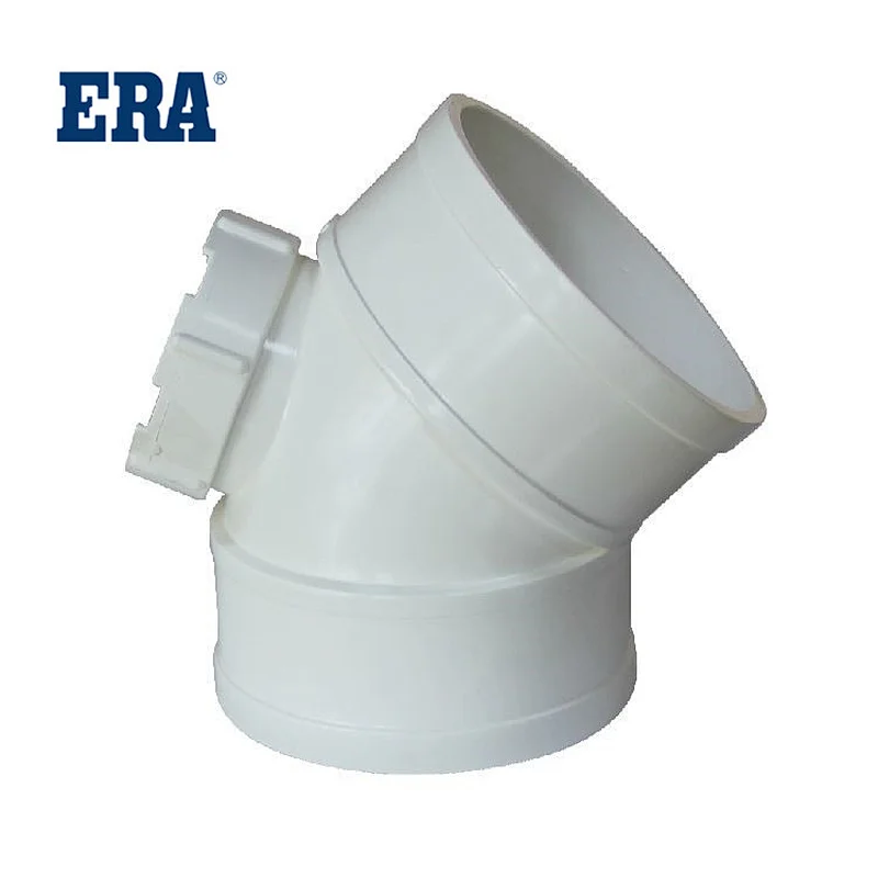 ERA PVC PIPE SYSTEM DRAINAGE FITTINGS 45° ELBOW FOR BS1329 BS1401 STANDARD