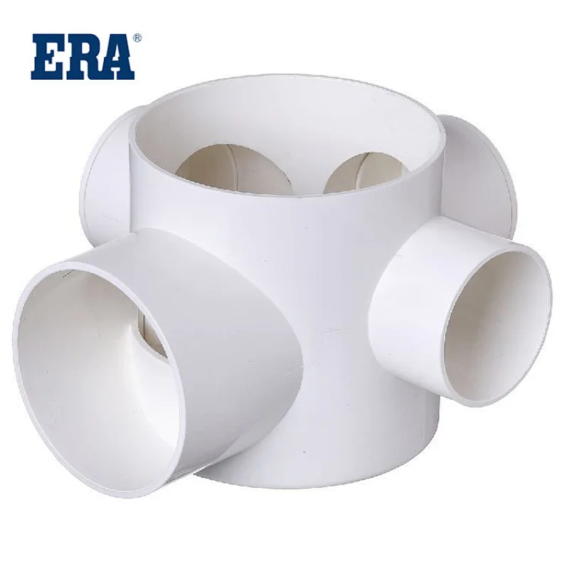 ERA BRAND PVC PIPE SYSTEM DRAINAGE FITTING FLOOR DRAIN(with three plugs) FOR BS1329 BS1401 STANDARD