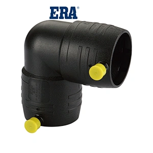 ERA Brand High quality HDPE/PE/Plastic Electrofusion Fittings For Water and Gas 90 Elbow