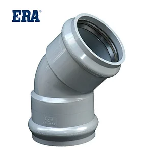 ERA BRAND PVC FITTINGS TWO FAUCET 45°ELBOW,PVC PRESSURE FITTINGS WITH GASKET