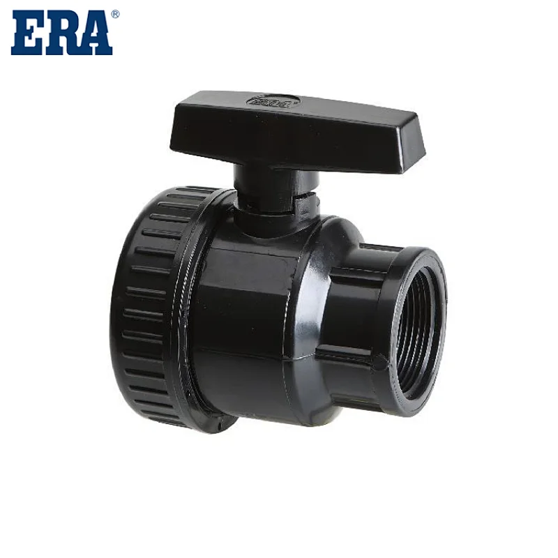 ERA PN16 PN10 PP Compression Fitting  Single Union Ball Valve F/F For Irrigation