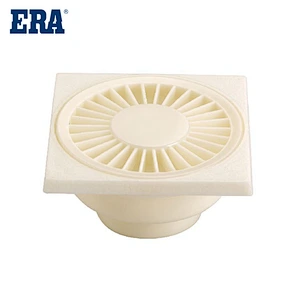 ERA BRAND PVC PIPE SYSTEM DRAINAGE FITTINGS SUQARE FLOOR DRAIN II FOR BS1329 BS1401 STANDARD